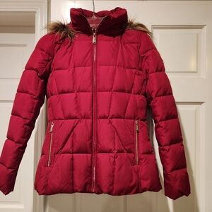 Calvin Klein Red Puffer Jacket